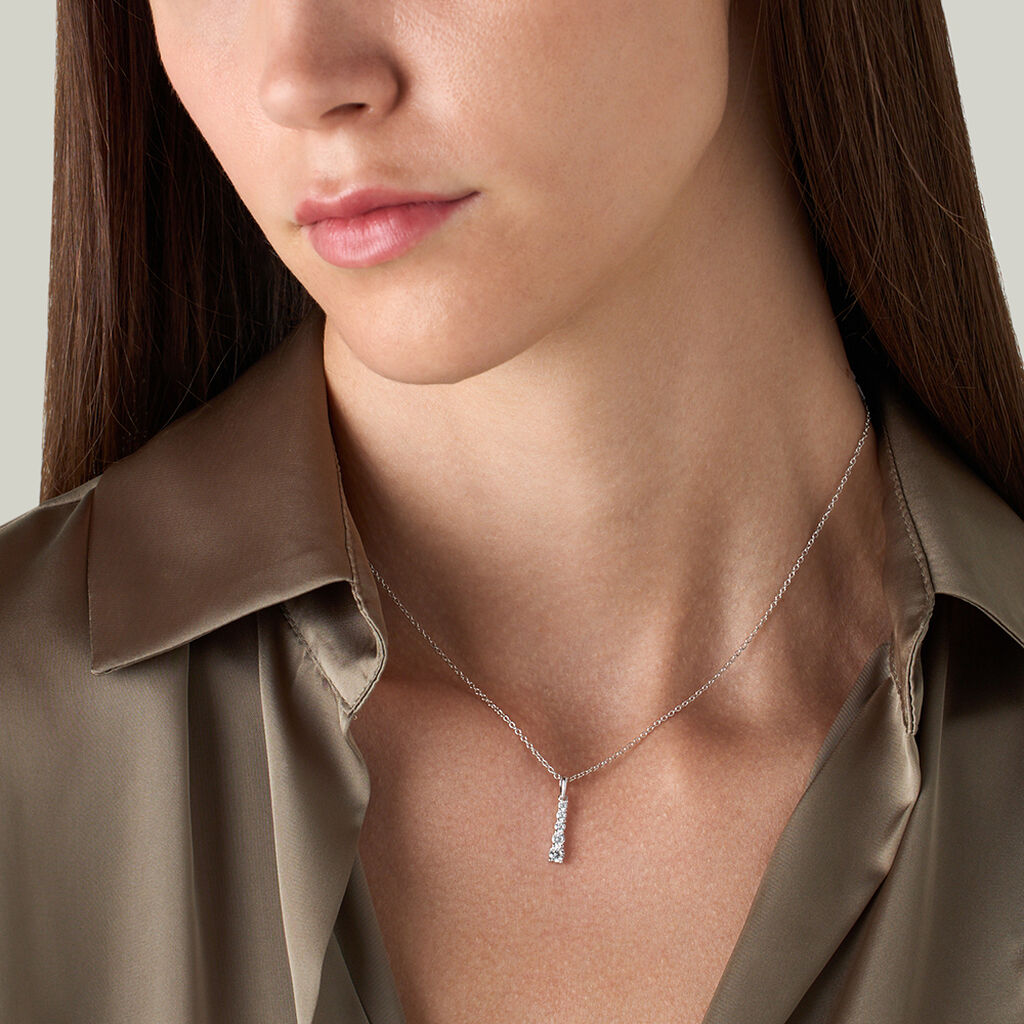 Collana Silver Elegance Argento Rodiato Cubic Zirconia - Collane Donna | Stroili
