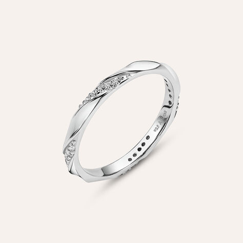 Anello Fedina Silver Collection Argento Rodiato Cubic Zirconia - Anelli con Pietre Donna | Stroili