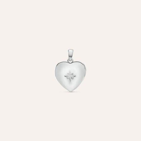 Pendente Portafoto Love Beats Argento Rodiato Cubic Zirconia - Ciondoli Donna | Stroili
