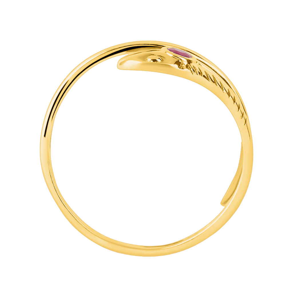 Anello Fantasia Mon Petit Oro Giallo Rubino - Anelli con Pietre Bambino | Stroili