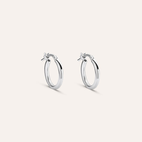 Orecchini A Cerchio Silver Collection Argento Rodiato - Orecchini a Cerchio Donna | Stroili