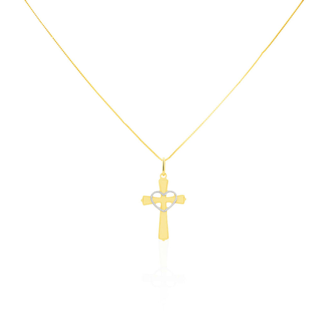 Pendente Holy Oro Bicolore - Ciondoli con Incisione Donna | Stroili