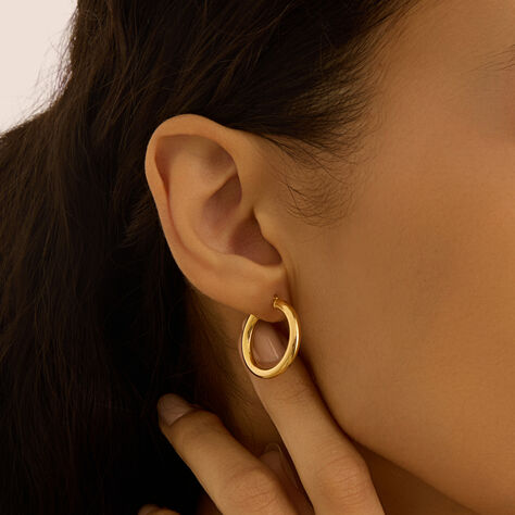 Orecchini A Cerchio Gold Essence Oro Giallo - Orecchini a Cerchio Donna | Stroili