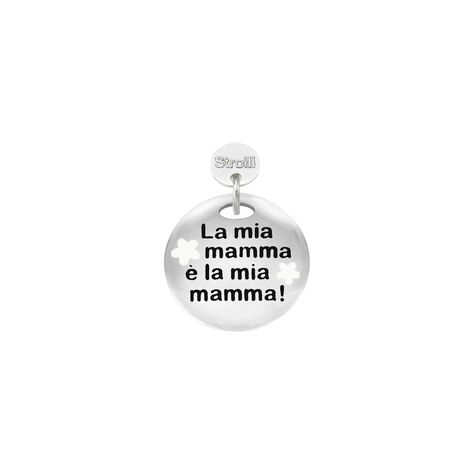 Charm in argento rodiato e glitter - Charms Donna | Stroili