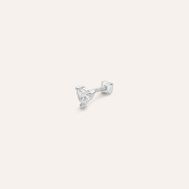 Piercing Orecchio Punto Luce Bon Ton Oro Bianco Cubic Zirconia