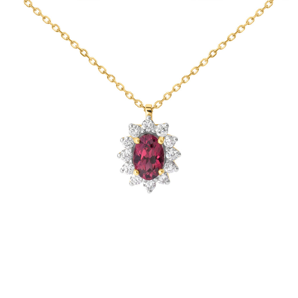 Collana Jasmine Oro Giallo Rodolite Diamante - Collane Donna | Stroili