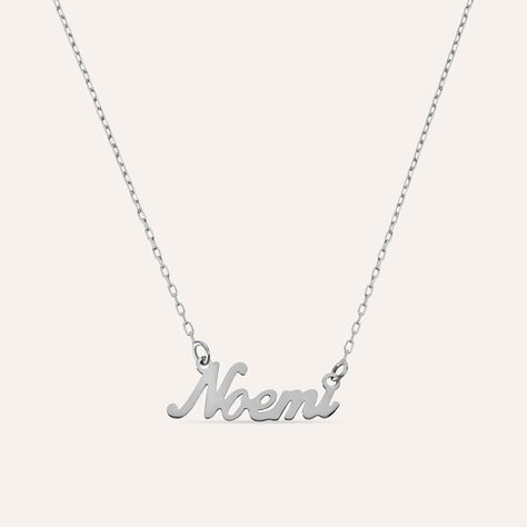 Collana Noemi Gold Names Oro Bianco - Collane Unisex | Stroili