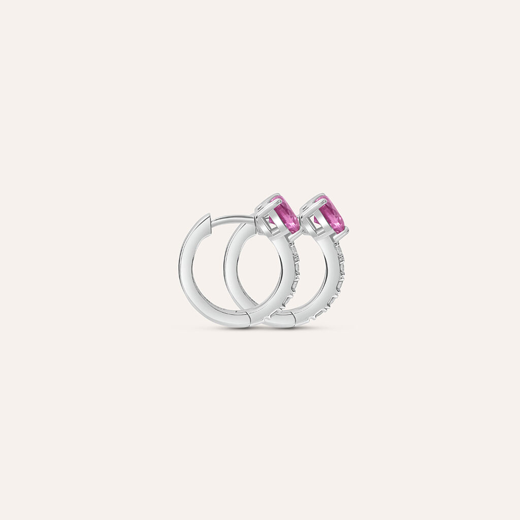 Orecchini A Cerchio Silver Elegance Argento Rodiato Cubic Zirconia - Orecchini a Cerchio Donna | Stroili