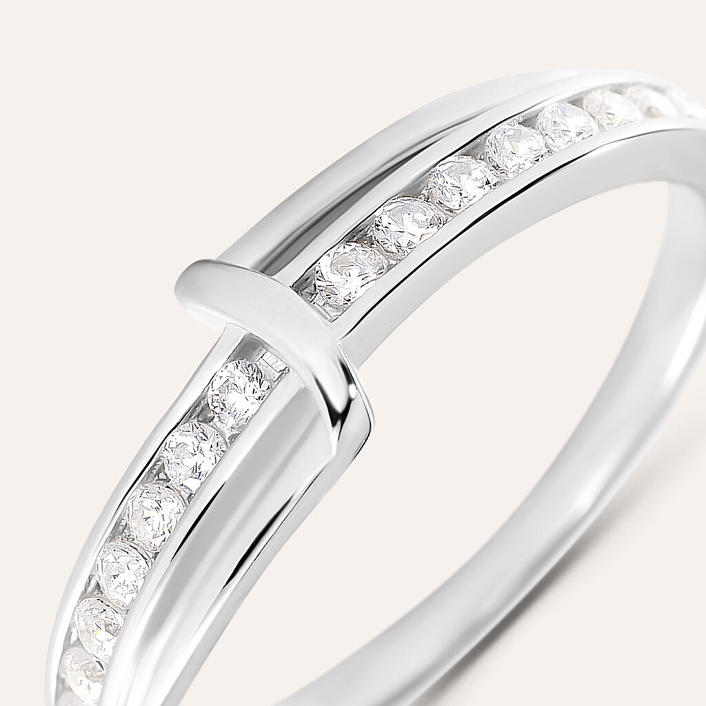 Anello Fantasia Silver Shine Argento Rodiato Cubic Zirconia