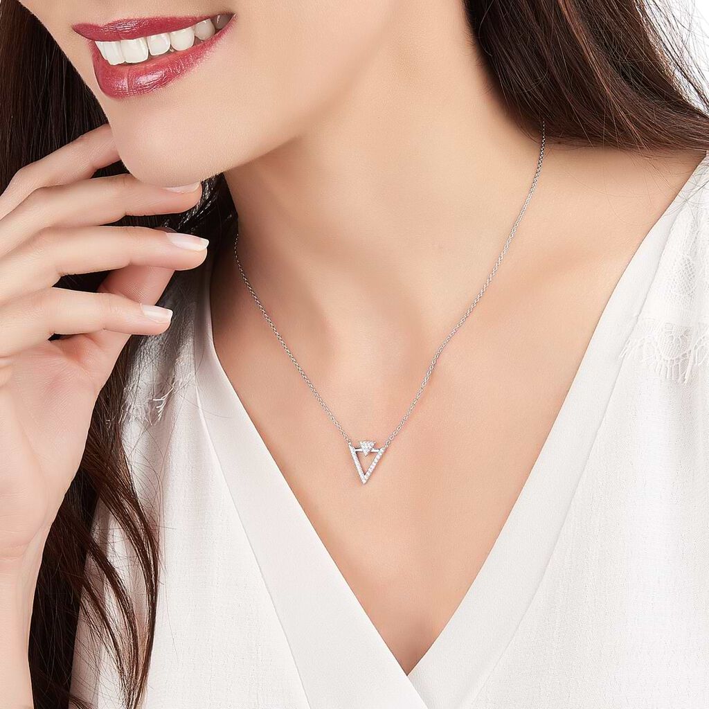 Collana Silver Shine Argento Rodiato Cubic Zirconia - Collane Donna | Stroili
