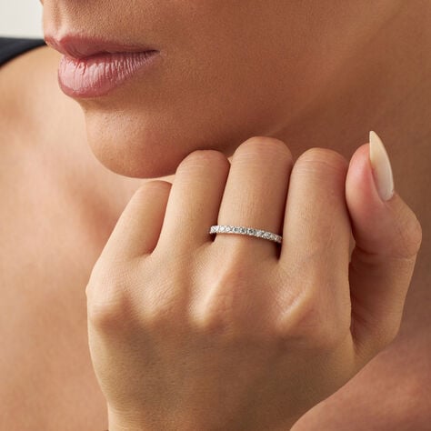 Anello Eternity Diamade Oro Bianco Diamante Lab-Grown - Anelli Eternity Donna | Stroili