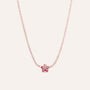 Collana Romantic Shine Ottone Rosa Cristallo