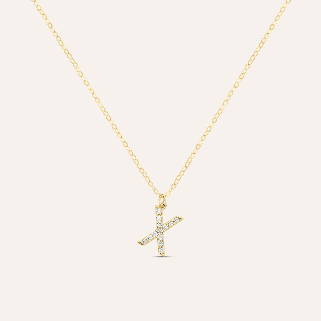 Collana Claire Oro Giallo Cubic Zirconia