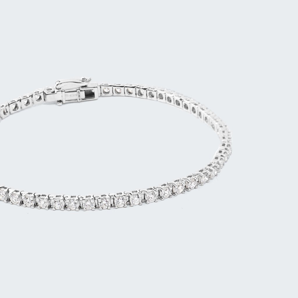 Bracciale Tennis Diamade Oro Bianco Diamante Lab-Grown - Bracciali Tennis Donna | Stroili