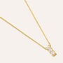 Collana Trilogy Silver Glow Argento Dorato Cubic Zirconia