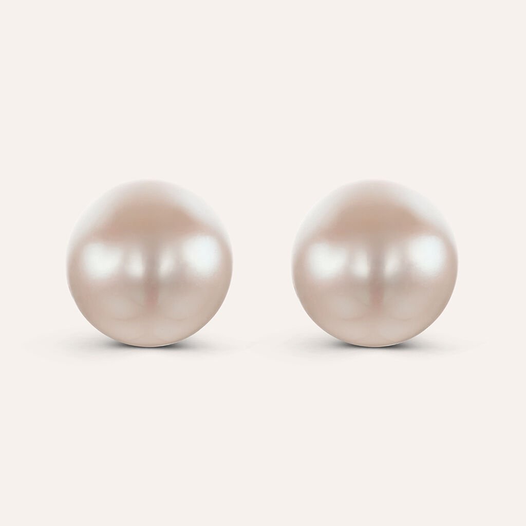 Orecchini Lobo Gabrielle Oro Bianco Perla D'Acqua Dolce - Orecchini a Lobo Donna | Stroili