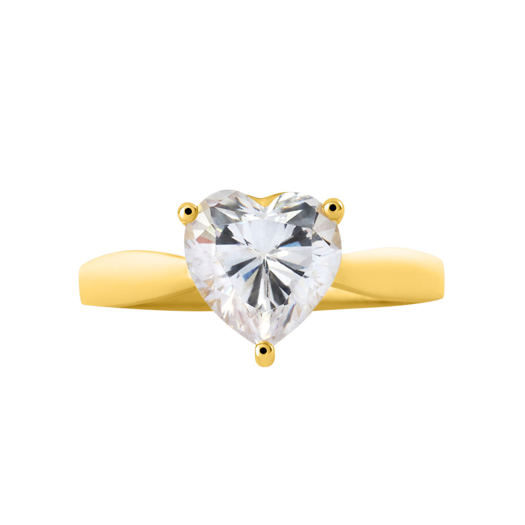 Anello Solitario Claire Oro Giallo Cubic Zirconia - Anelli con Pietre Donna | Stroili