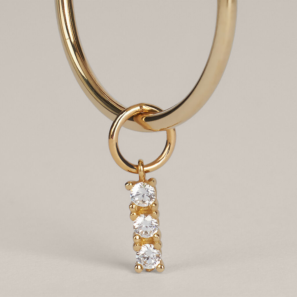 Charm Trilogy Toujours Oro Giallo Cubic Zirconia - Orecchini Componibili Donna | Stroili