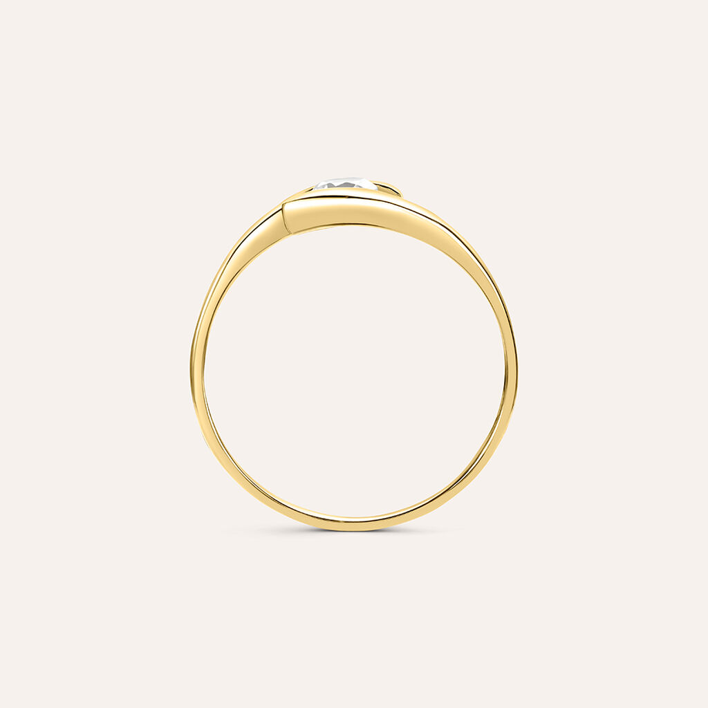 Anello Solitario Claire Oro Giallo Cubic Zirconia - Anelli con Pietre Donna | Stroili