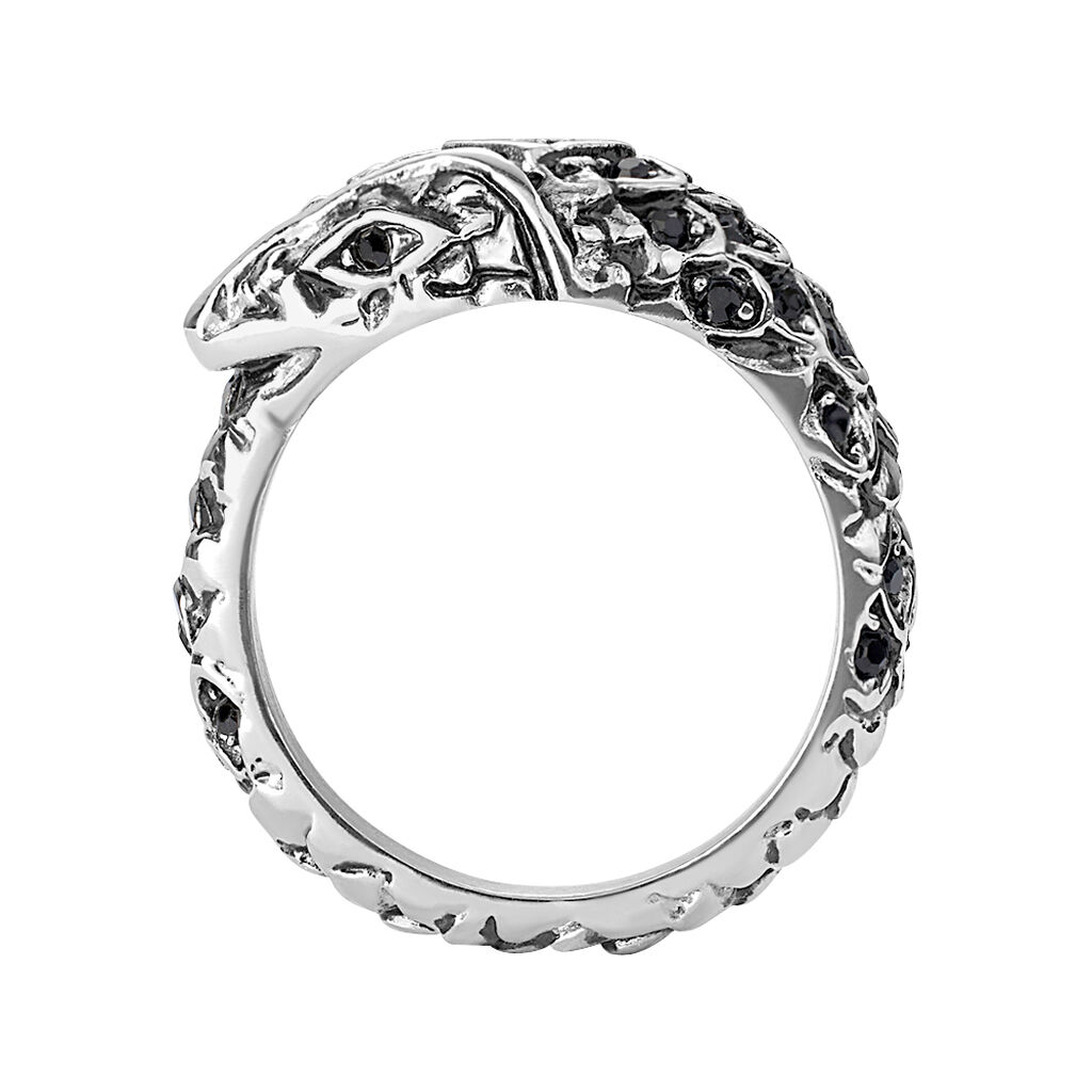 Anello Fantasia Man Code Acciaio Cristallo - Anelli con Pietre Uomo | Stroili