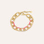 Bracciale Catena Lady Sweet Acciaio Dorato Cristallo