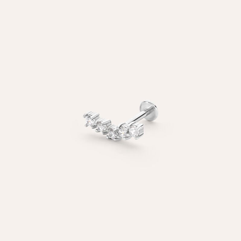 Piercing Orecchio Helix Conch Lady Code Acciaio Cristallo - Piercing Orecchio Donna | Stroili
