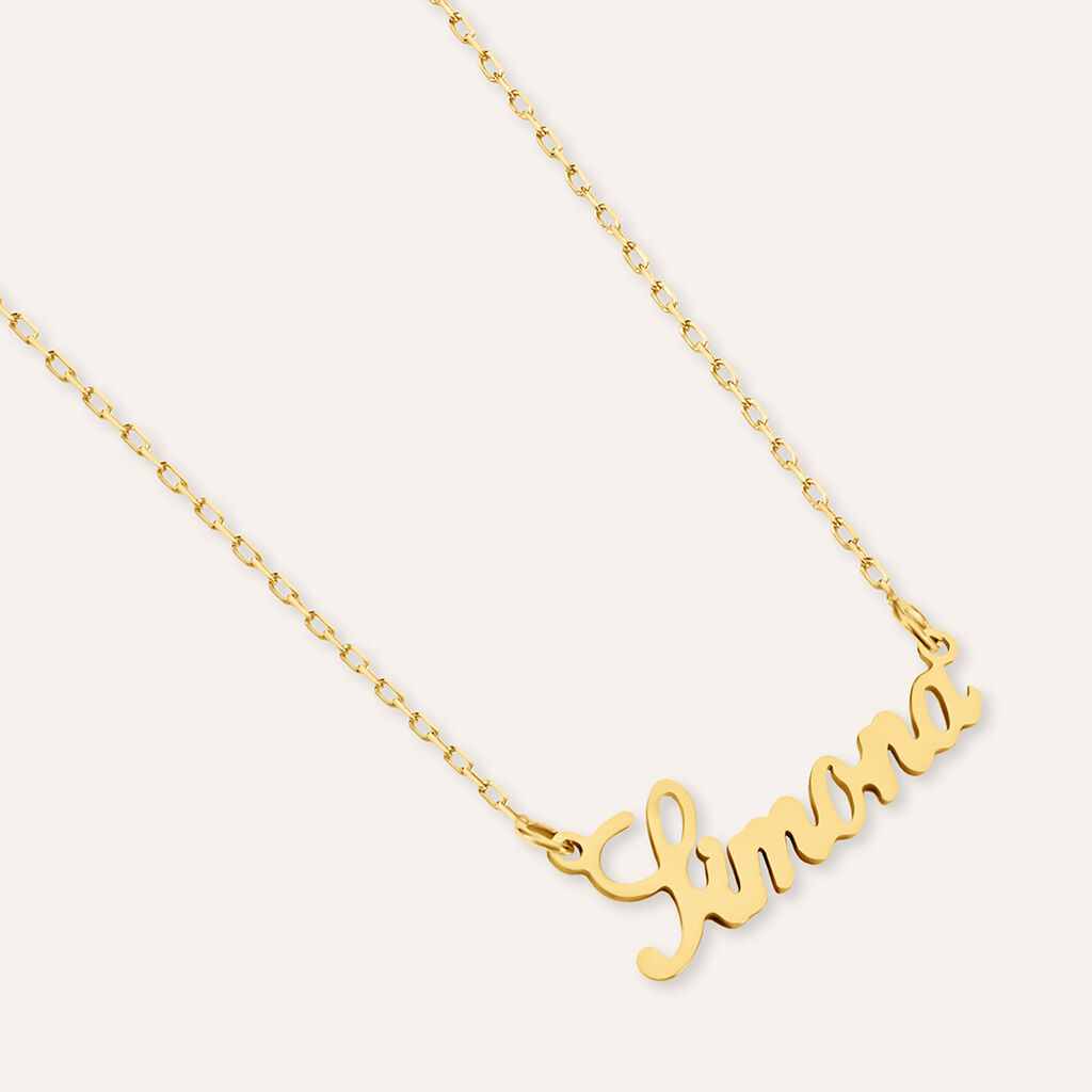 Collana Simona Gold Names Oro Giallo