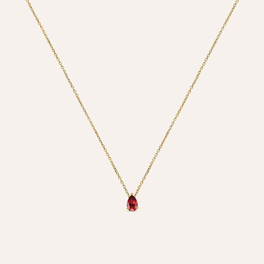 Collana Punto Luce Jasmine Oro Giallo Rodolite