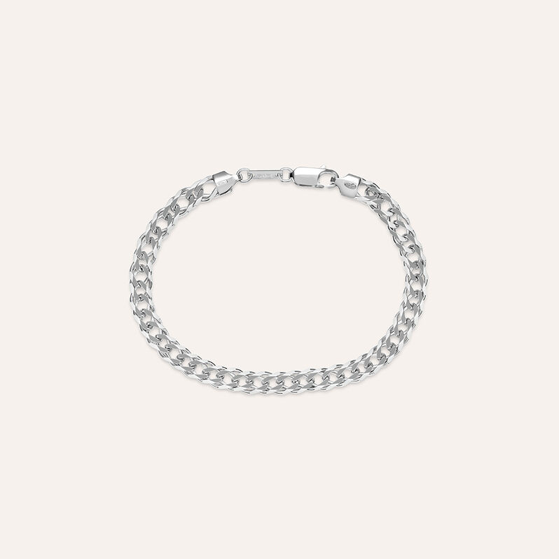 Bracciale Catena Gentleman Argento Rodiato - Bracciali Uomo | Stroili