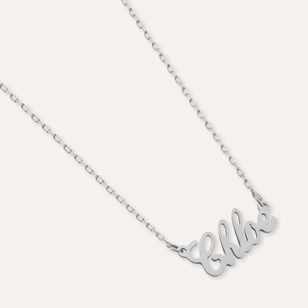 Collana Chloe Gold Names Oro Bianco
