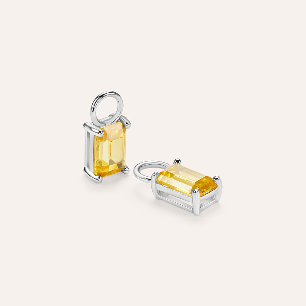 Charm per Orecchini a Cerchio Silver Rainbow Argento Rodiato Cubic Zirconia - Orecchini Componibili Donna | Stroili
