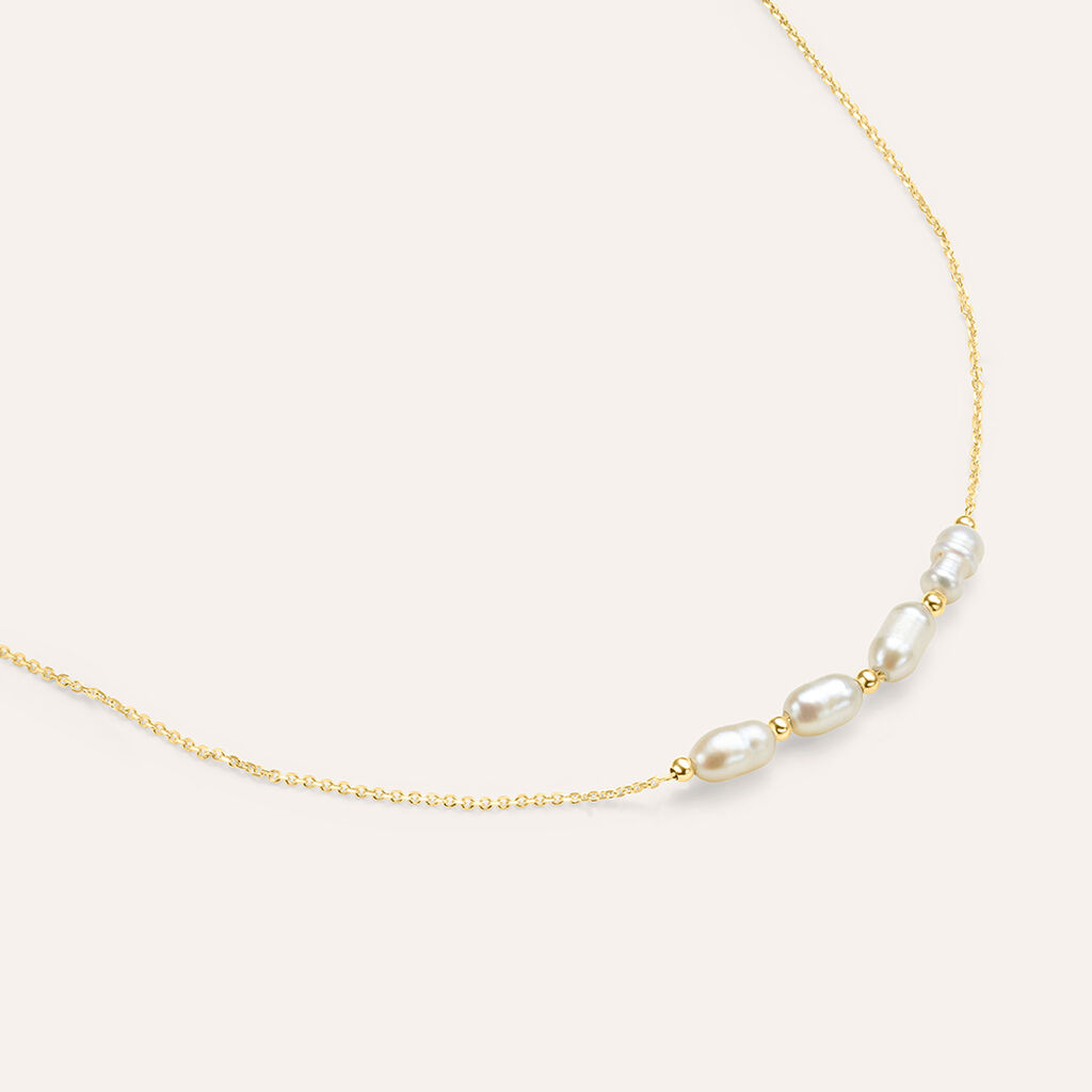 Bracciale Gabrielle Oro Giallo Perla D'Acqua Dolce