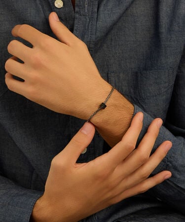 Bead Essential Code Acciaio Nero Cristallo