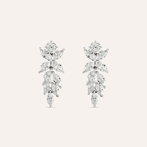 Orecchini Pendenti Claire Oro Bianco Cubic Zirconia - Orecchini Pendenti Donna | Stroili