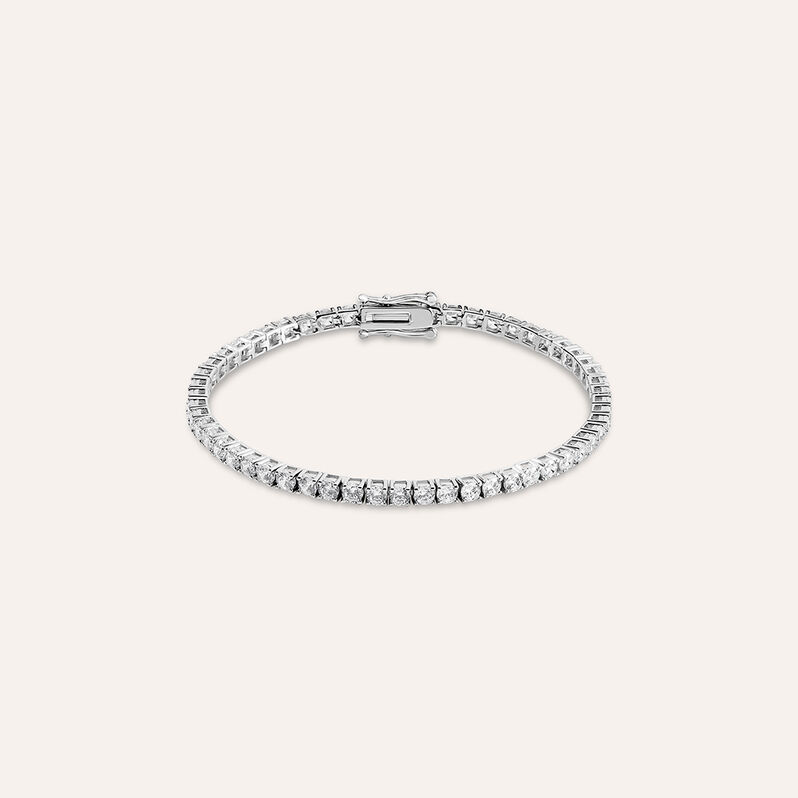 Bracciale Tennis Silver Elegance Argento Rodiato Cubic Zirconia - Bracciali Tennis Donna | Stroili