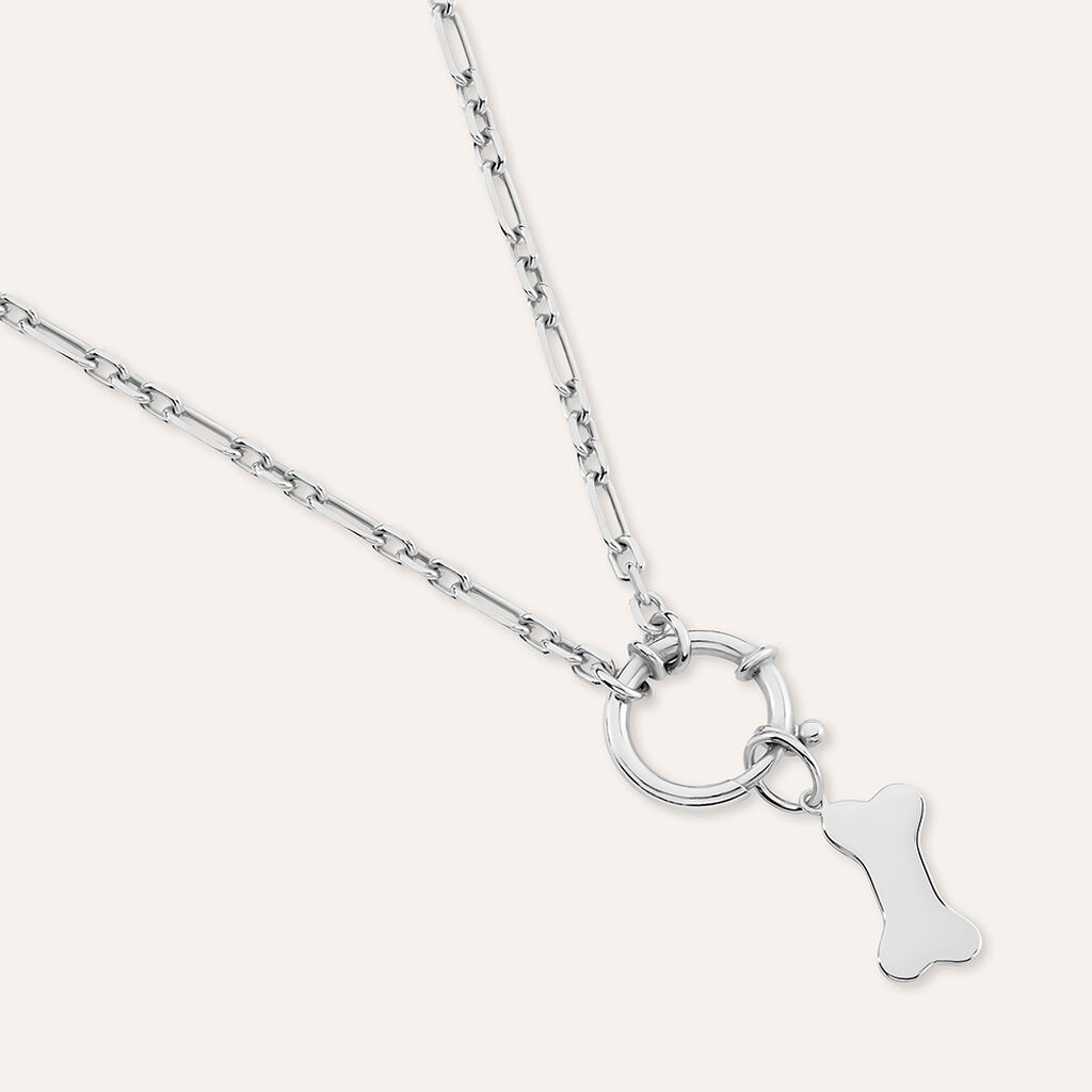 Pendente Love Beats Argento Rodiato