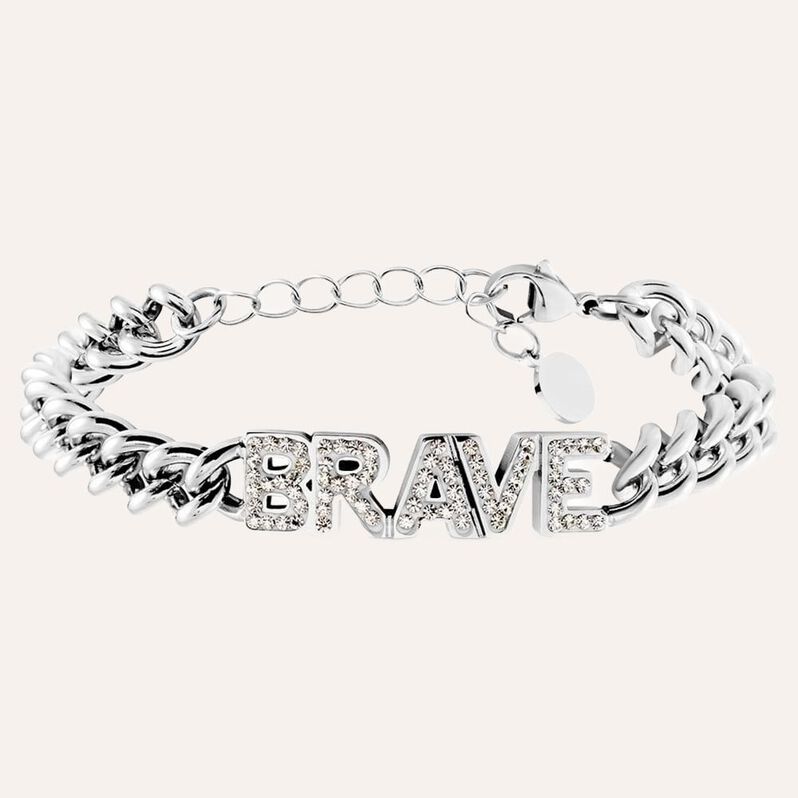 Bracciale Lady Message Acciaio Philosophy e Cristalli - Bracciali Donna | Stroili
