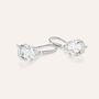 Orecchini Lobo Punto Luce Claire Oro Bianco Cubic Zirconia