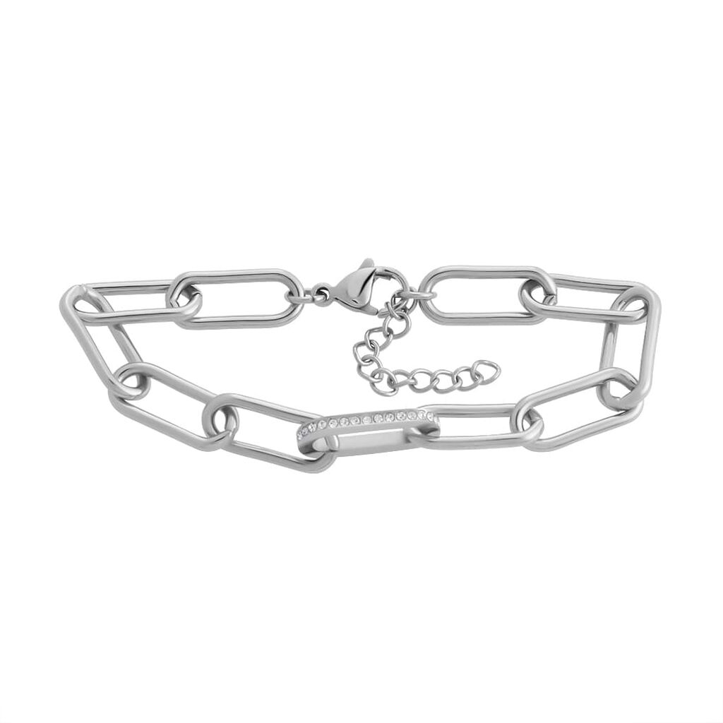 Bracciale Lady Code Acciaio Cristallo - Bracciali Donna | Stroili