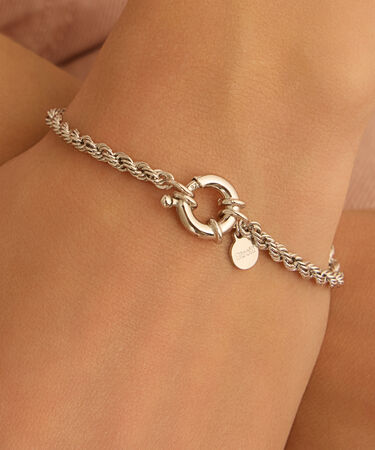 Bracciale Catena Silver Collection Argento Rodiato