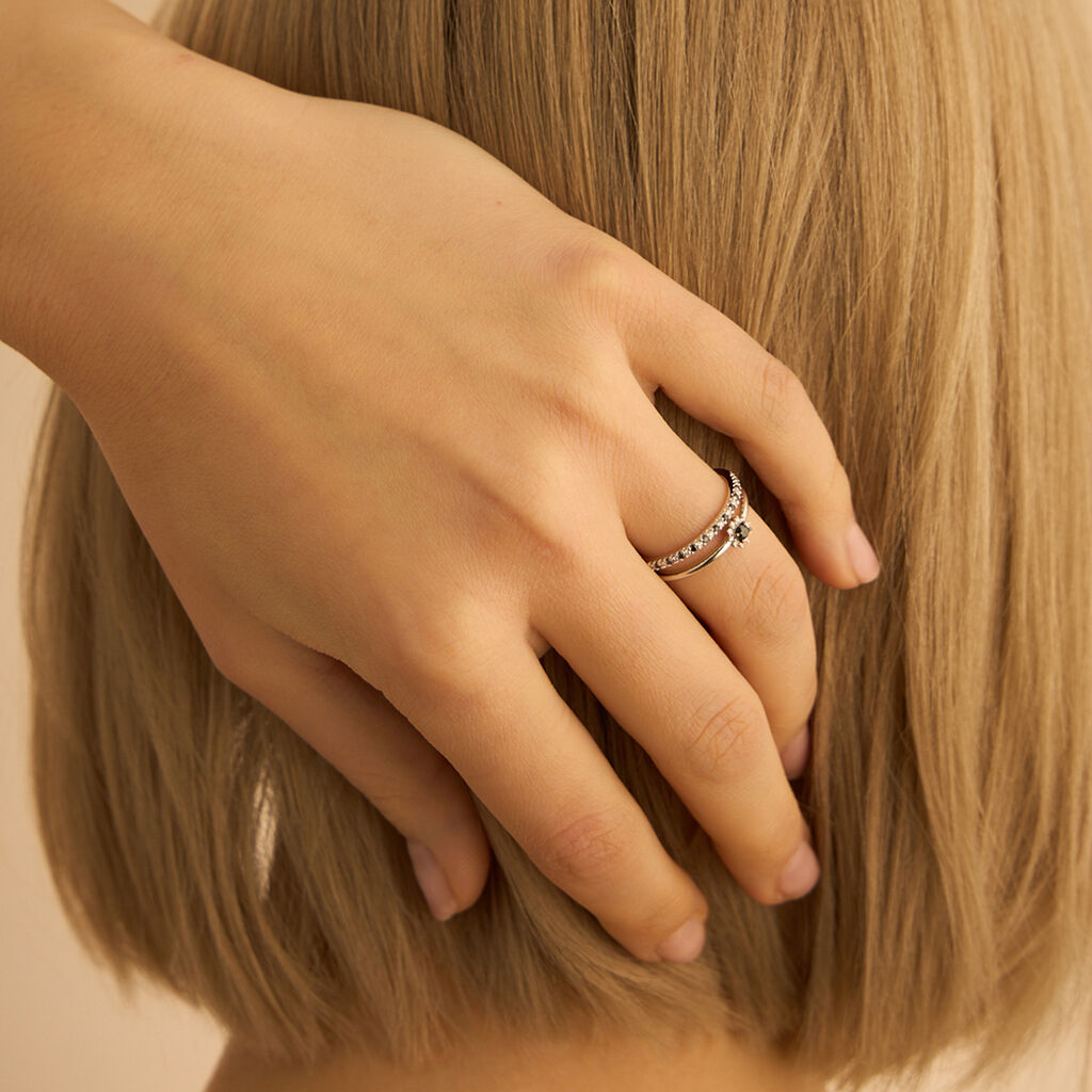 Anello Solitario Sophia Oro Bianco Diamante - Anelli con Pietre Donna | Stroili