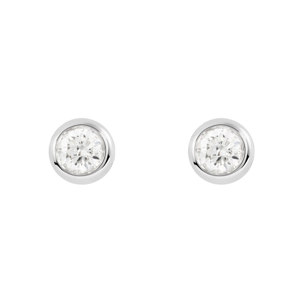 Orecchini Lobo Punto Luce Grace Oro Bianco Diamante - Orecchini a Lobo Donna | Stroili