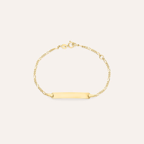 Bracciale Con Targhetta Holy Oro Giallo - Bracciali con Incisione Bambino | Stroili