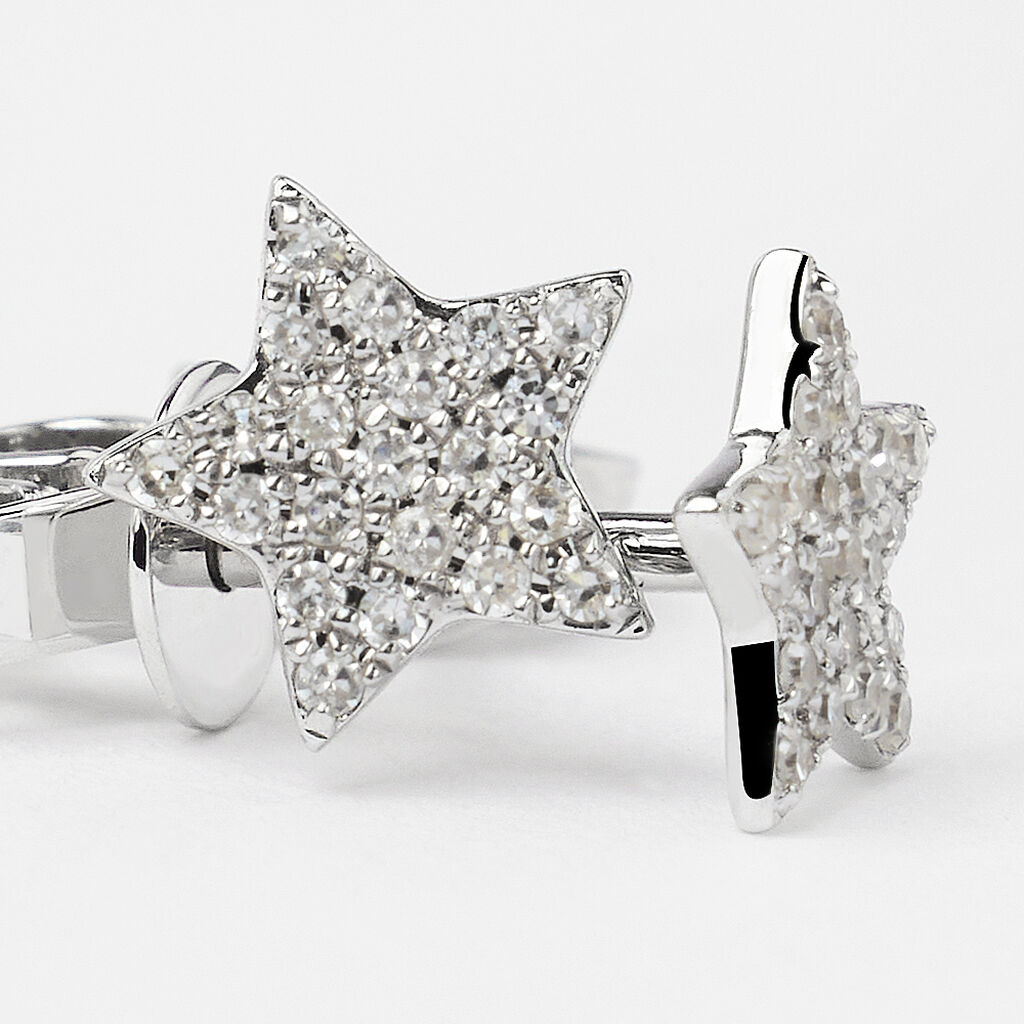 Orecchini Lobo Sophia Oro Bianco Diamante - Orecchini a Lobo Donna | Stroili