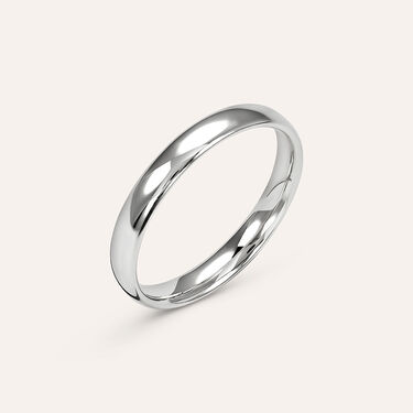 Fede Comoda Leggera 3 mm Oro Bianco