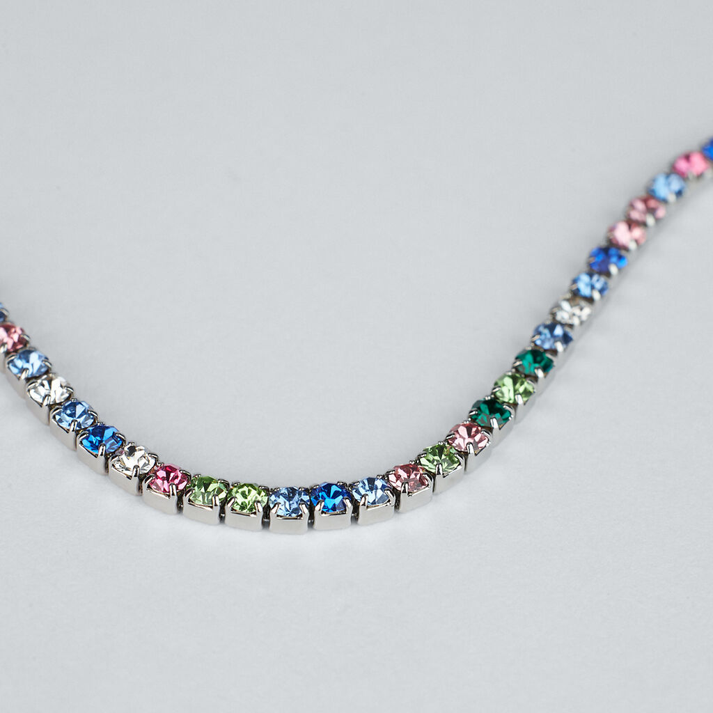 Bracciale Tennis Romantic Shine Metallo Cristallo - Bracciali Tennis Donna | Stroili