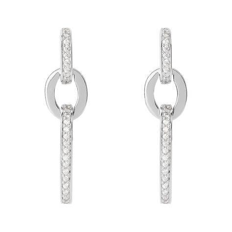 Orecchini Pendenti Silver Shine Argento Rodiato Cubic Zirconia - Orecchini Pendenti Donna | Stroili