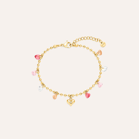 Bracciale Lady Chic Acciaio Dorato Cristallo - Bracciali Love Donna | Stroili