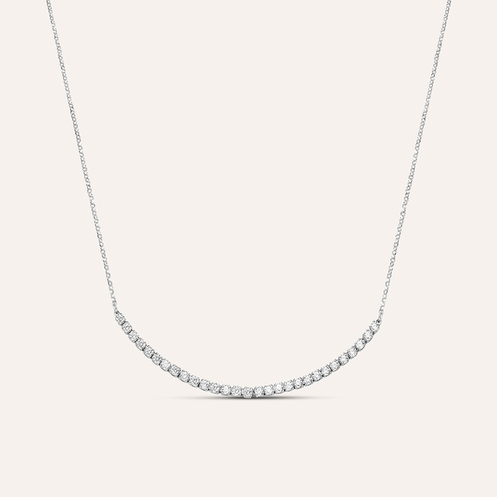 Collana Claire Oro Bianco Cubic Zirconia