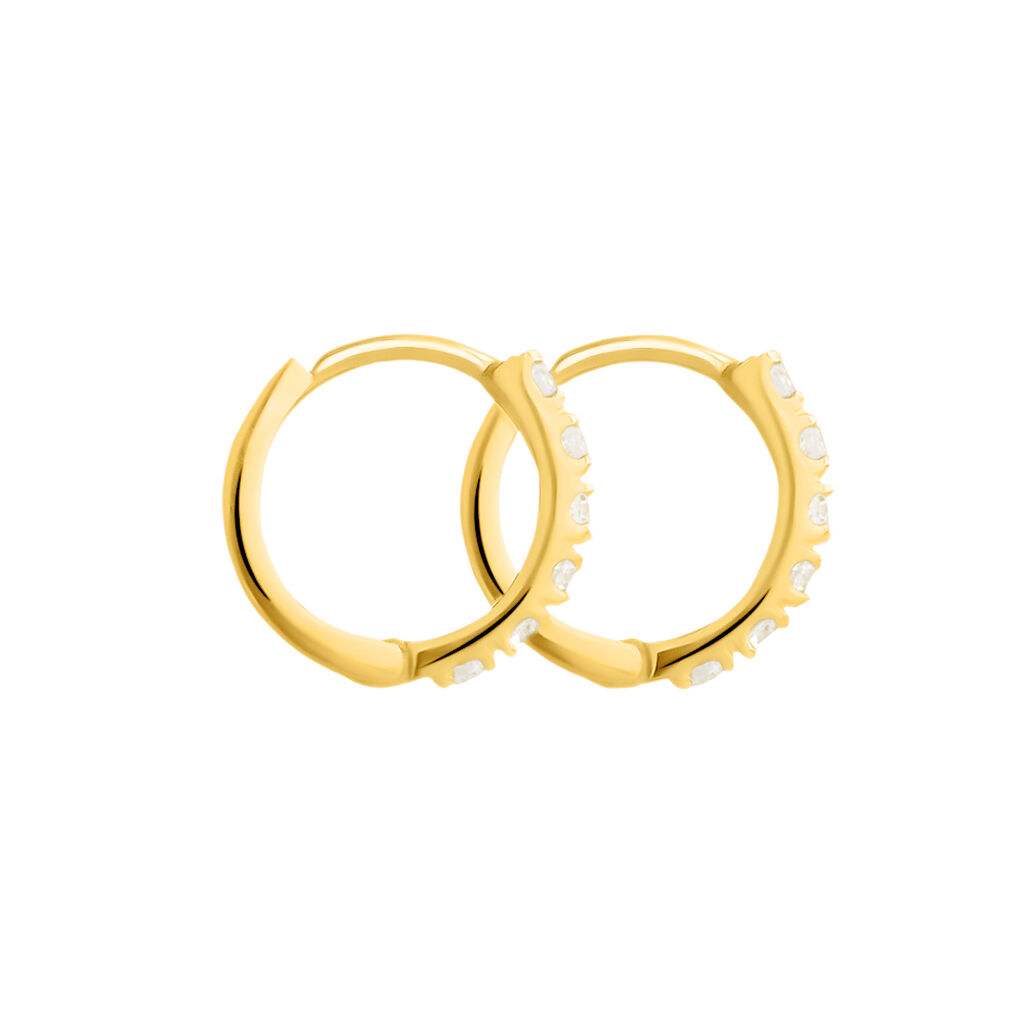 Orecchini A Cerchio Toujours Oro Giallo Cubic Zirconia - Orecchini a Cerchio Donna | Stroili